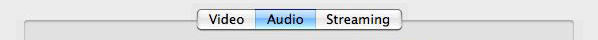 Screenshot of QuickTime MPEG-4 Audio Tab
