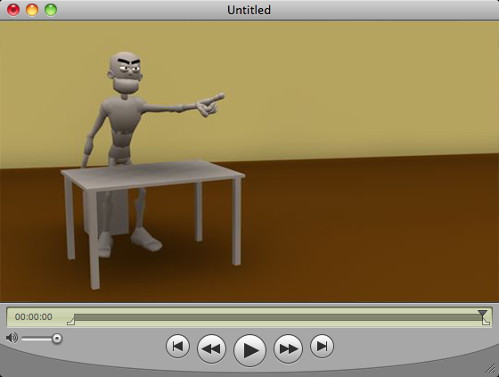 Screenshot of Exported Animation